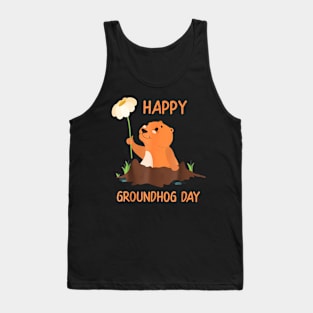 Funny Happy Groundhog Day 2024 Tank Top